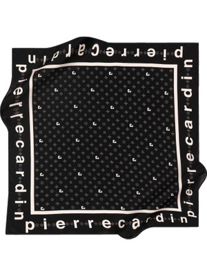 Pierre Cardin Ipek Eşarp - 8940230-311 Siyah Beyaz Sura