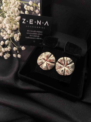 by zena aksesuar Zena Accessories Amor Altın Çelik Küpe