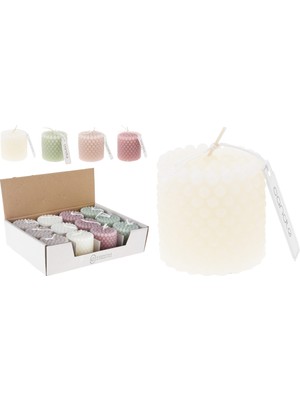 Boyner Evde Çok Renkli Mum Pıllar Candle Fancy 6X6CM 4ASS