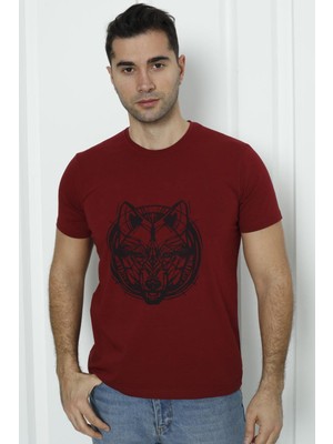 Tom John Erkek Kurt Baskılı T-Shirt 3 Lu Set Mıxcolor