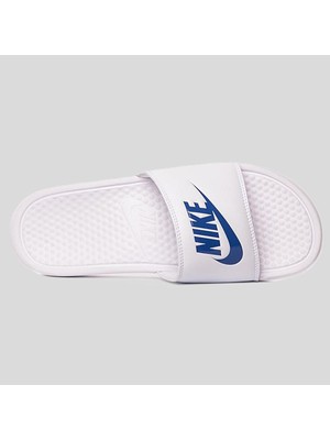 Nike Futura Benassi Slide White-Blue Unisex Beyaz-Mavi Terlik Tek Bantlı