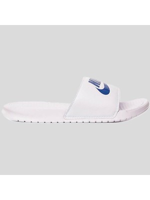 Nike Futura Benassi Slide White-Blue Unisex Beyaz-Mavi Terlik Tek Bantlı