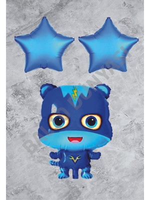 Bal10 Dünyası Kedi Çocuk Folyo Balon Seti