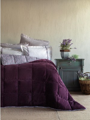 Apricitas Home Tek Kişilik Uyku Seti Softly Lowel Mürdüm