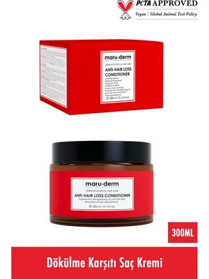 Maruderm Saç Kremi Saç Saç Kremi 300 ml - Tüm Saç Tipleri - Vegan