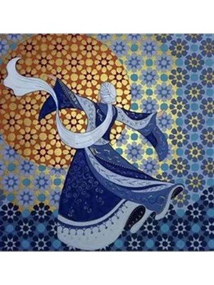 Semazen Pixart Sanat  Elmas Mozaik Tablo Diamond Türkiye 79*81