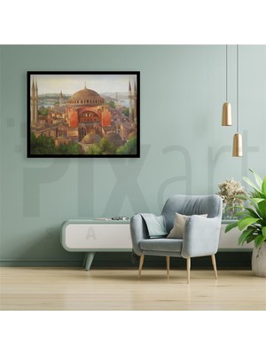 Pix Art Sanat Ayasofya Camii Pixart Sanat Elmas Mozaik Tablo Diamond Türkiye 70 x 55 cm