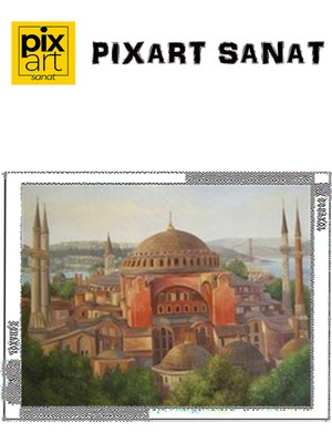 Pix Art Sanat Ayasofya Camii Pixart Sanat Elmas Mozaik Tablo Diamond Türkiye 70 x 55 cm