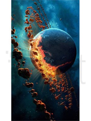 PixArt Ates Topu 38 x 69 Elmas Mozaik Tablo