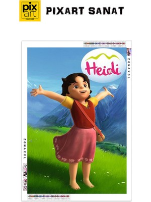 Heidi Poster  PixArt Sanat Elmas Mozaik Tablo Diamond Türkiye 40*60