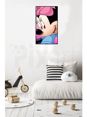 Mickey Mouse PixArt Sanat  Elmas Mozaik Tablo Diamond Türkiye 33*61