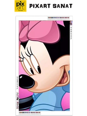 Mickey Mouse PixArt Sanat  Elmas Mozaik Tablo Diamond Türkiye 33*61