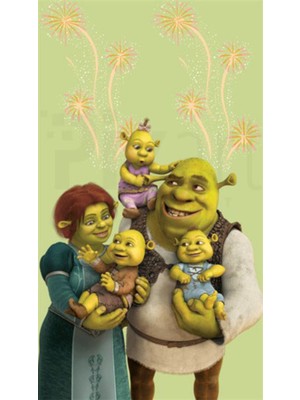 Shrek ve Ailesi PixArt Sanat Elmas Mozaik Tablo Diamond Türkiye 40*60