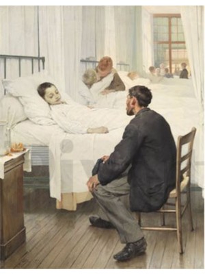 Jean Geoffroy Hastanede Ziyaret Günü  PixArt Sanat Elmas Mozaik Tablo Diamond Türkiye 46*58