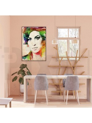 Pix Art Sanat Amy Winehouse Pixart Sanat  Elmas Mozaik Tablo Diamond Türkiye 41 x 53 cm