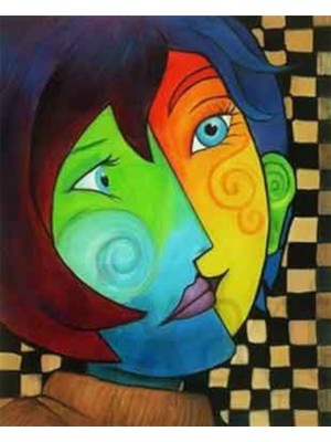 Pix Art Sanat Pablo Picasso Pixart Sanat  Elmas Mozaik Tablo Diamond Türkiye  41 x 51 cm