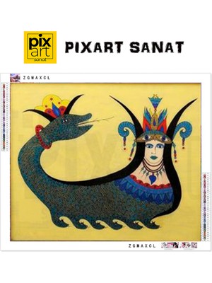 PixArt Şahmeran Elmas Mozaik Tablo Pi x art Sanat 71 x 61