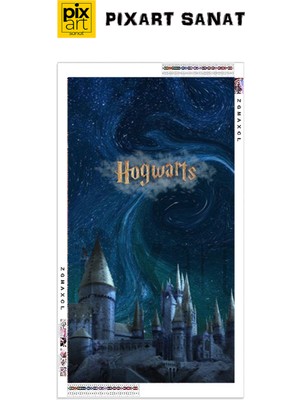 PixArt Hogwarts 40 x 60 Elmas Mozaik Tablo