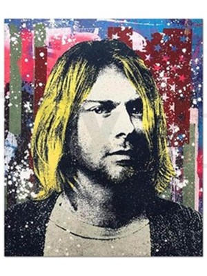 Pix Art Sanat Kurt Cobain Pixart Sanat  Elmas Mozaik Tablo Diamond Türkiye 48 x 56 cm