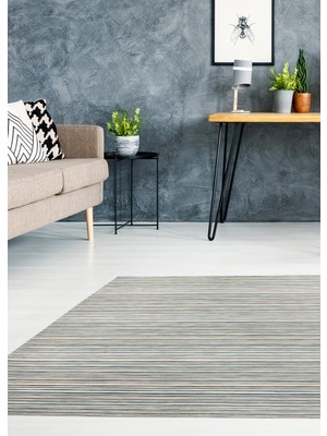 dinnerdesign® Amerika'dan ithal Su Geçirmez Leke Tutmaz Antialerjik Dokuma Halı Stripe Willow