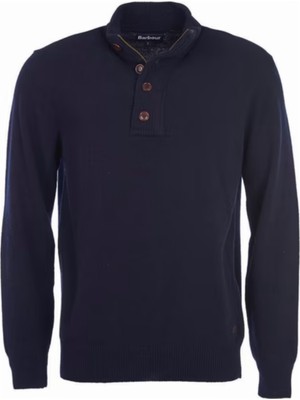 Barbour Patch Half Zip Kazak NY71 Navy