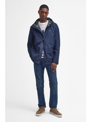 Barbour Hooded Domus Ceket NY52 Navy