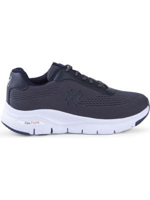 Buckhead 4321 Timar Gri Lacivert Comfort Sneaker Spor Ayakkabı V5