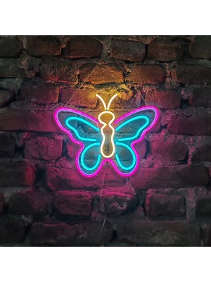 Pleksibu Kelebek Neon LED Tabela