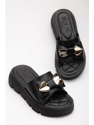 Daxtors Kadın Ortopedik Terlik Günlük Kullanım İçin Şık Tasarım Siyah Renk