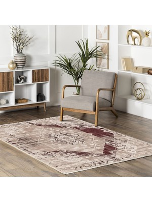 Pastel Home Anti-Alerjik Yıkanabilir Şönil Halı Kilim Eskitme, Modern Desen Oturma Odası, Salon, Çocuk Odası, Mutfak, Koridor Halısı, Yolluk