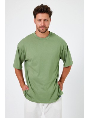 Alexander Gardi Alexandergardı Yırtmaçlı Basic Oversize T-Shirt (UN-70418)