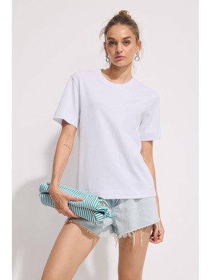 Babokah Premium Pamuk Basic Tshirt Kadın