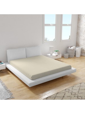 Valhalla Premium Krem 90X200 Tek Kişilik Lastikli Penye Çarşaf