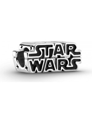 Dora & Dora Star Wars 3D Logo Charm 925 Ayar Gümüş