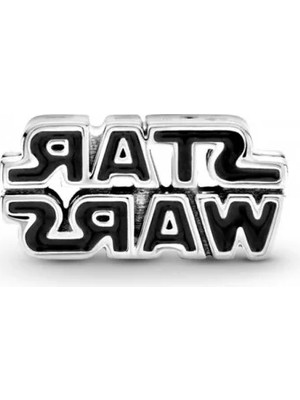 Dora & Dora Star Wars 3D Logo Charm 925 Ayar Gümüş