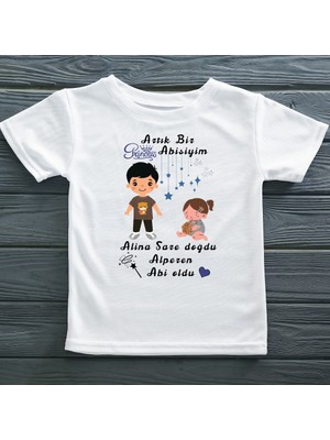 Asilcom Artık Bir Prensesin Abisiyim Yazılı Çocuk Tişörtü
