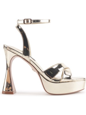 Nine West Veneza 4pr Altın Kadın Topuklu Sandalet