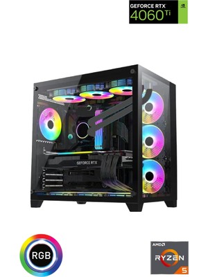 Güneysu Gaming R5-Ggwp-5 Ryzen 5 7500F 32GB Ram 1tb M.2 Nvme SSD  RTX4060 Ti  16GB 240MM Sıvı Soğutmalı Bilgisayarı