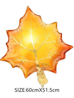 Kidspartim Sarı Yaprak Folyo Balon 60X51 cm