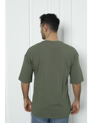 Tom John Erkek Baskılı Oversize T-Shirt 3 Lu Set Mıxcolor