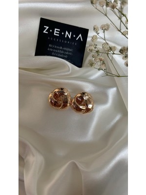 by zena aksesuar Zena Accessories Düğüm Çelik Küpe