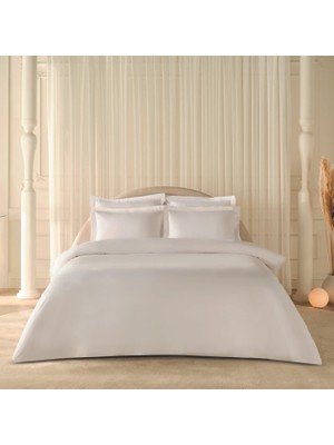 Komfort Home White Collection 120 Tel %100 Pamuk Percale Tek Kişilik Nevresim Takımı Beyaz