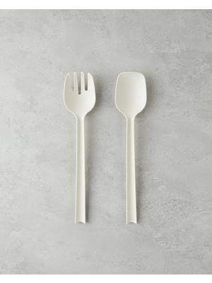 Colessa Plastik Servis Seti 28 cm Krem