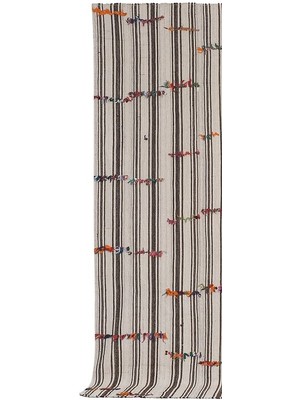 Etnik Bulvar El Dokuma Kilim Çizgi Desenli Halı 319 x 337 cm