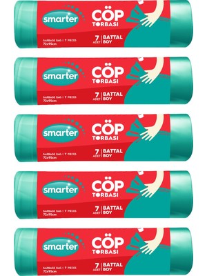SMARTER 5 Lİ BATTAL BOY ÇÖP TORBASI ( ÇÖP POŞETİ )