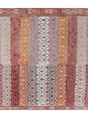 Etnik Bulvar El Dokuma Kilim Afyon Yöresi Çizgi Desenli Halı 321 x 330 cm