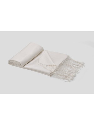 Kırık Beyaz Armanda İpek Şal 3011