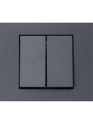 Ovivo Grano Füme İkili Komütatör Mekanizma+Çerçeve Modern Tasarım 1 Adet