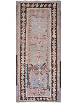 Etnik Bulvar El Dokuma Kilim Yolluk 155 x 361 cm