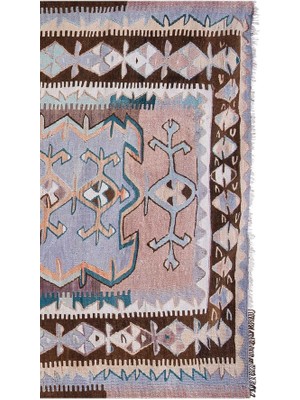 Etnik Bulvar El Dokuma Kilim Yolluk 155 x 361 cm